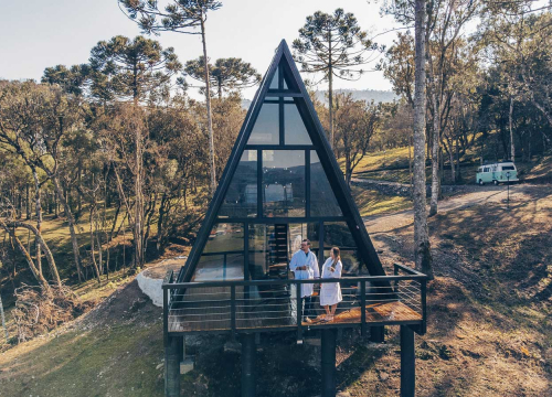 Chalé A-frame exterior