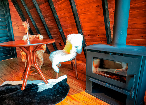 Interior com cadeiras